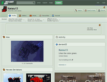 Tablet Screenshot of karasu13.deviantart.com
