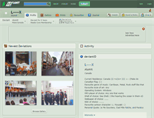 Tablet Screenshot of l-----x.deviantart.com