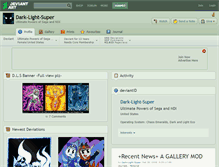 Tablet Screenshot of dark-light-super.deviantart.com