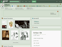 Tablet Screenshot of oritsuru.deviantart.com