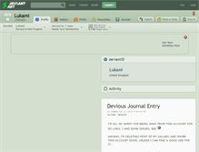 Tablet Screenshot of lukami.deviantart.com