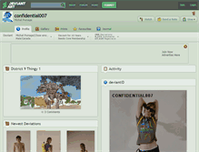 Tablet Screenshot of confidential007.deviantart.com