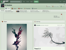 Tablet Screenshot of el-nombre.deviantart.com