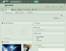 Tablet Screenshot of electrowide.deviantart.com