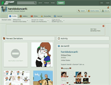 Tablet Screenshot of haroldxduncanfc.deviantart.com