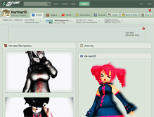 Tablet Screenshot of marimarid.deviantart.com