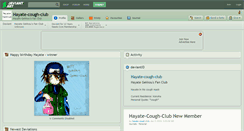 Desktop Screenshot of hayate-cough-club.deviantart.com