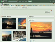 Tablet Screenshot of jhawklyn.deviantart.com