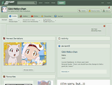 Tablet Screenshot of g66-neko-chan.deviantart.com