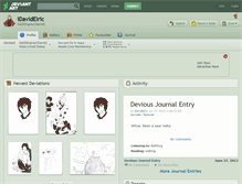 Tablet Screenshot of idavidelric.deviantart.com
