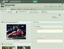 Tablet Screenshot of darknessdesign.deviantart.com