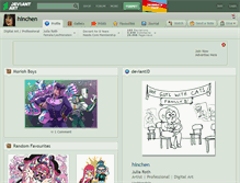 Tablet Screenshot of hinchen.deviantart.com
