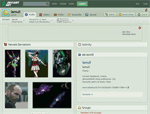 Tablet Screenshot of lamull.deviantart.com