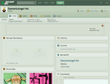 Tablet Screenshot of demonicangel-vel.deviantart.com