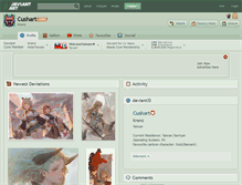 Tablet Screenshot of cushart.deviantart.com