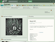 Tablet Screenshot of frost-indri.deviantart.com