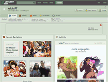 Tablet Screenshot of kalulu77.deviantart.com