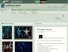 Tablet Screenshot of lordridleycorruptedx.deviantart.com