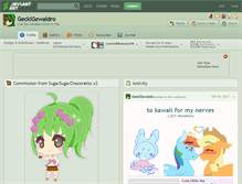Tablet Screenshot of geckigewaldro.deviantart.com