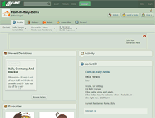 Tablet Screenshot of fem-n-italy-bella.deviantart.com