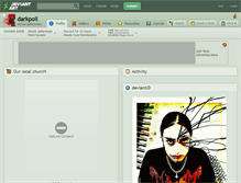 Tablet Screenshot of darkpoil.deviantart.com