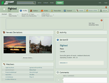Tablet Screenshot of flighted.deviantart.com