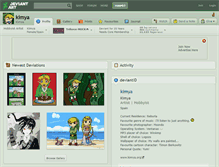 Tablet Screenshot of kimya.deviantart.com