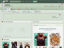 Tablet Screenshot of melasun.deviantart.com