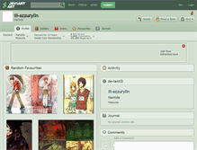 Tablet Screenshot of ili-azzurylln.deviantart.com