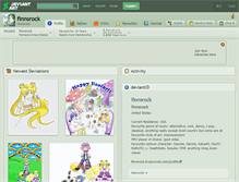 Tablet Screenshot of finnsrock.deviantart.com