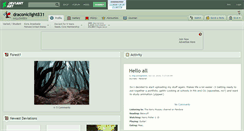 Desktop Screenshot of draconiclight831.deviantart.com