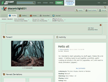 Tablet Screenshot of draconiclight831.deviantart.com