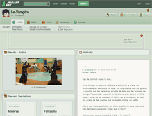 Tablet Screenshot of le-vampire.deviantart.com