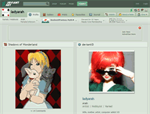 Tablet Screenshot of ladyarah.deviantart.com