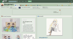 Desktop Screenshot of mitsulightning13.deviantart.com