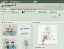 Tablet Screenshot of mitsulightning13.deviantart.com