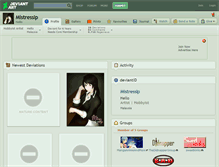 Tablet Screenshot of mistressip.deviantart.com