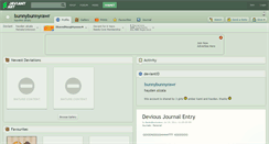Desktop Screenshot of bunnybunnyrawr.deviantart.com