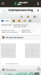 Mobile Screenshot of entertainment-king.deviantart.com