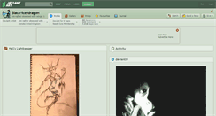 Desktop Screenshot of black-ice-dragon.deviantart.com
