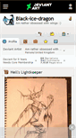 Mobile Screenshot of black-ice-dragon.deviantart.com