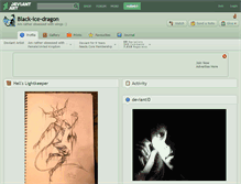 Tablet Screenshot of black-ice-dragon.deviantart.com