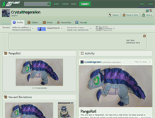 Tablet Screenshot of crystalthegeralion.deviantart.com