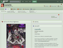 Tablet Screenshot of ncamarillo.deviantart.com