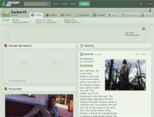 Tablet Screenshot of davbor45.deviantart.com