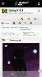 Mobile Screenshot of bunnyx123.deviantart.com
