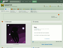 Tablet Screenshot of bunnyx123.deviantart.com