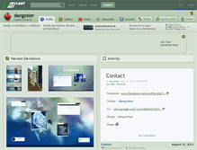 Tablet Screenshot of dangzster.deviantart.com