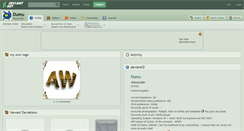 Desktop Screenshot of dumu.deviantart.com