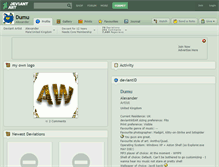 Tablet Screenshot of dumu.deviantart.com